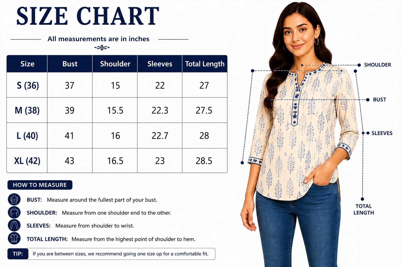 Navy Blue Elegant Eyelet Embroidered Full Bell Sleeve Scalloped Shirt
