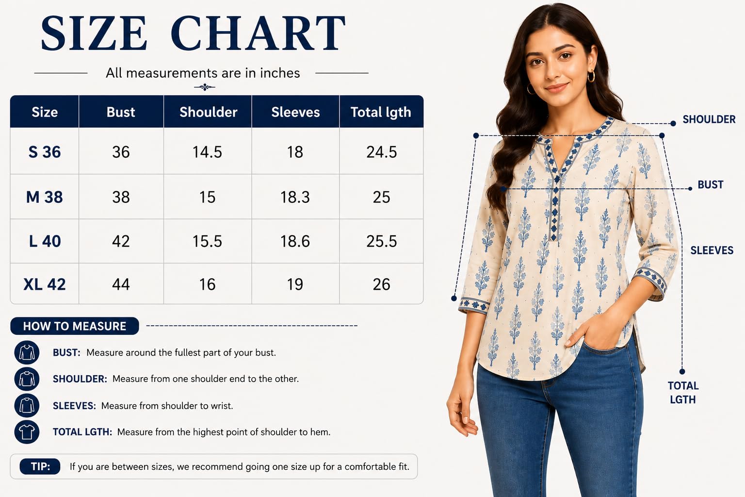 Navy Blue Eyelet Embroidered 100% Cotton Top